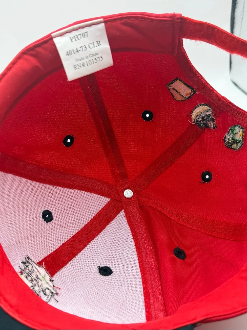 Pizza Hut Hat Red Black Brim Adjustable Uniform Cap